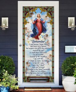 mother mary. blessed virgin mary door cover 8804