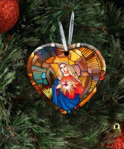 mother mary ceramic ornament 3069