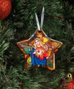 mother mary ceramic ornament 3688