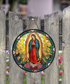 mother mary wooden sign trl1453wd 5763