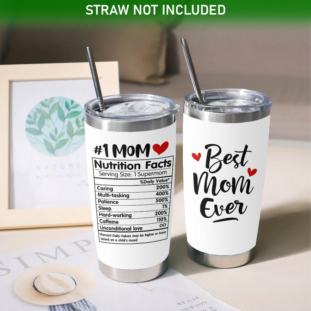 Mothers Day Gifts Best Mom Ever #1 Mom 20oz Tumbler - Image 6