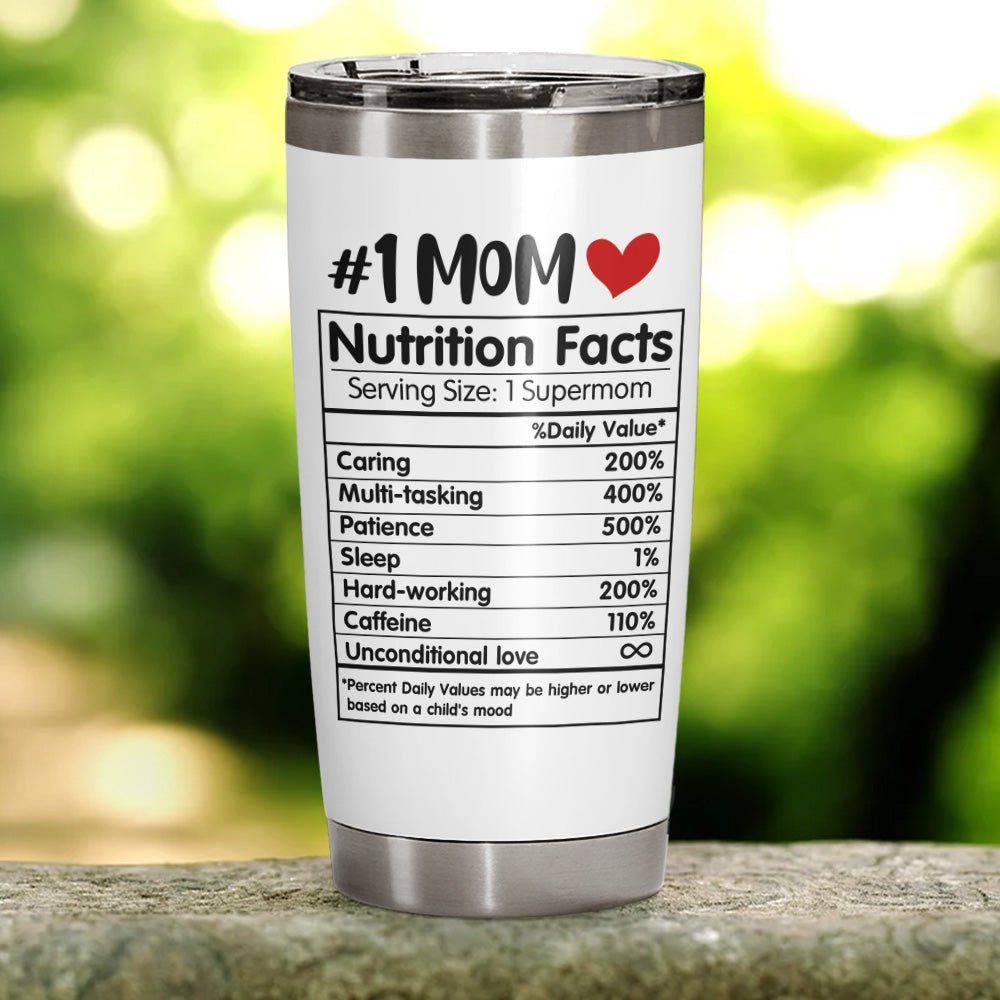 Mothers Day Gifts Best Mom Ever #1 Mom 20oz Tumbler - Image 4