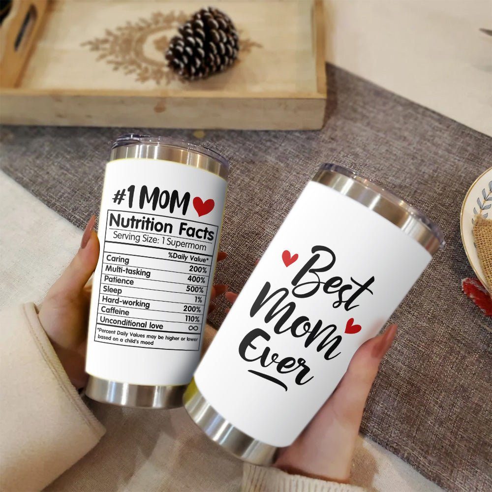 Mothers Day Gifts Best Mom Ever #1 Mom 20oz Tumbler - Image 7