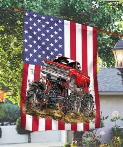 mud bogging flag mud bog truck american flag trh1851f 6578