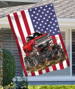 Mud Bogging Flag Mud Bog Truck American Flag TRH1851F