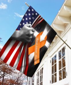 multiple sclerosis awareness ribbon cross american flag qnn528fv4 3022
