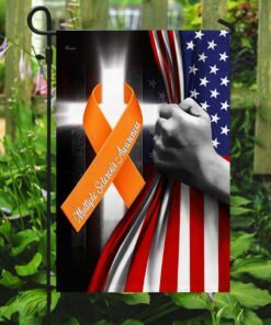 multiple sclerosis awareness ribbon cross american flag qnn528fv4 4533