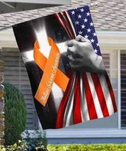 multiple sclerosis awareness ribbon cross american flag qnn528fv4 5895