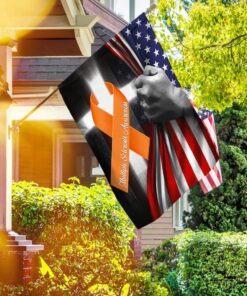 multiple sclerosis awareness ribbon cross american flag qnn528fv4 5986