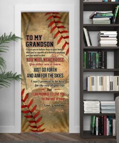 my baseball grandson, love grandma door cover 3541