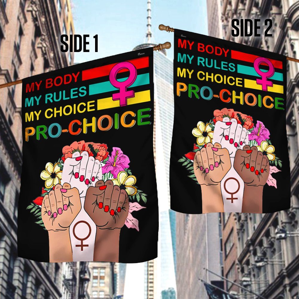 My Body My Choice Flag Pro-Choice Abortion Rights TQN295F - Image 3