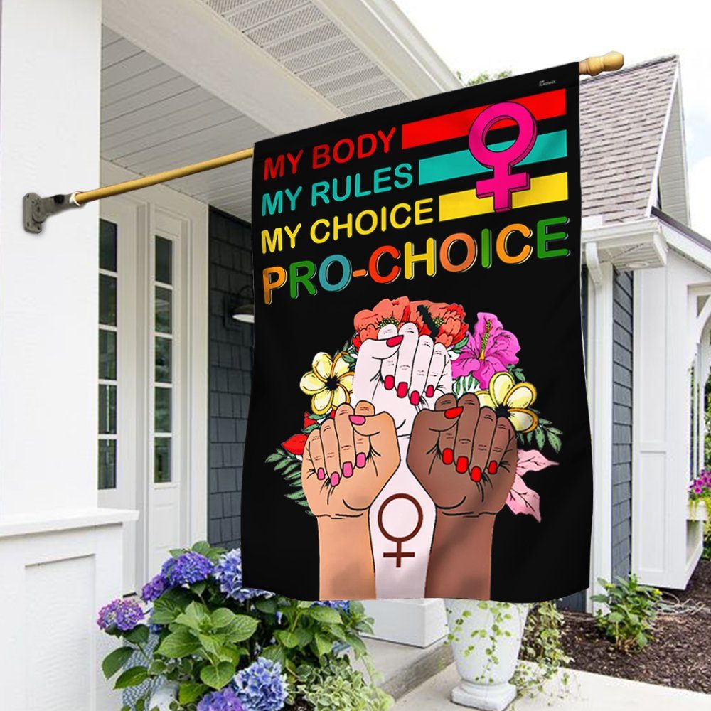 My Body My Choice Flag Pro-Choice Abortion Rights TQN295F