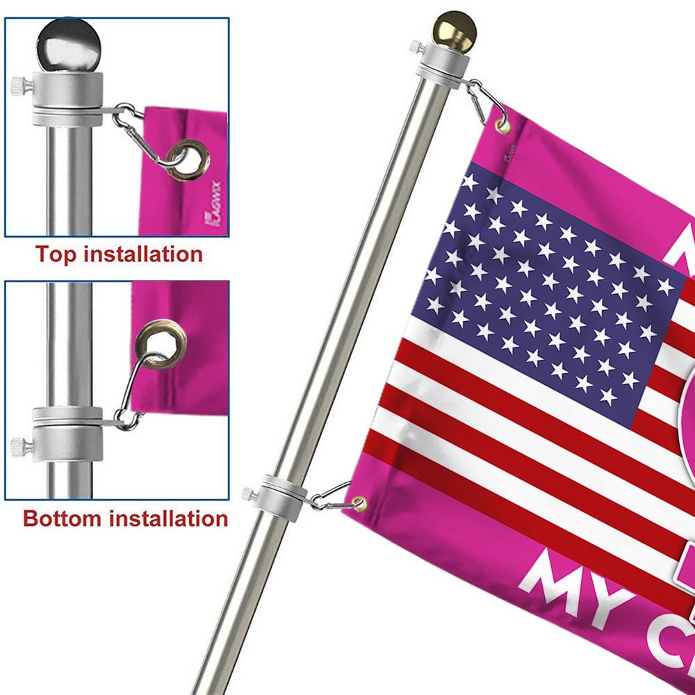 My Body My Choice Grommet Flag Keep Your Laws Off My Body TQN290GF - Image 6
