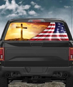 My God. Jesus. Christian Cross Rear Window Decal THN2068CD