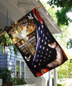 my god way maker miracle worker christian doves flag 3905