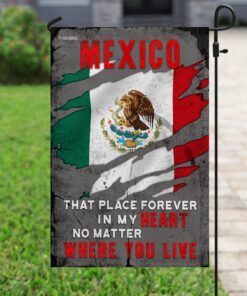 my heart is in mexico flag 4495