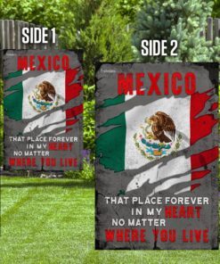 my heart is in mexico flag 4996