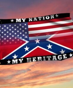 My Nation, My Heritage Confederate Dixie American Flag THH3821GF