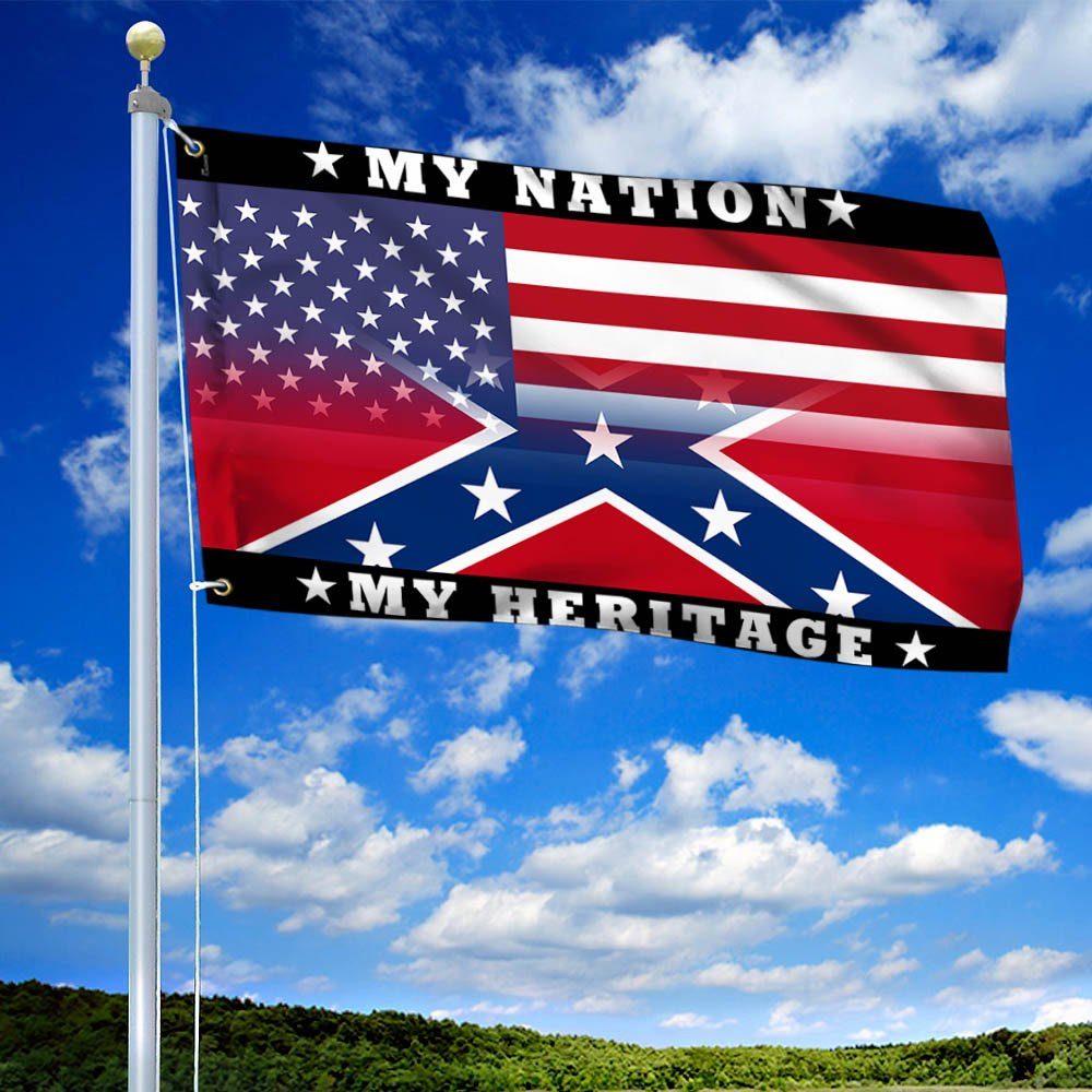 My Nation, My Heritage Confederate Dixie American Flag THH3821GF - Image 2