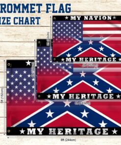 my nation, my heritage confederate dixie american flag thh3821gf 2889
