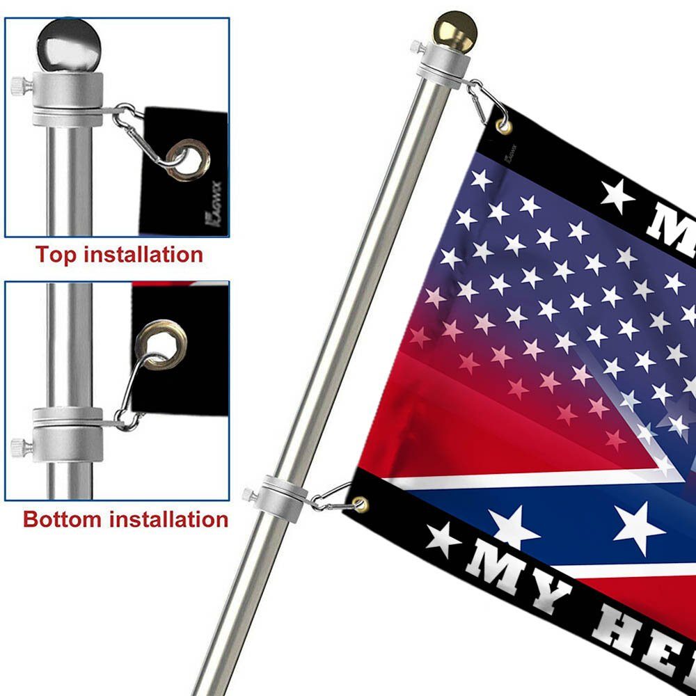 My Nation, My Heritage Confederate Dixie American Flag THH3821GF - Image 6
