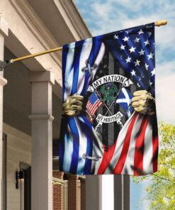 My Nation My Heritage - Scotland And American Flag