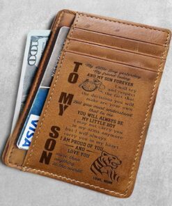 my son, my little boy, love mom card wallet, the perfect mens gift, gift for son, christmas gift, card wallet, leather wallet for men, son, card wallet lnt722cw 4985