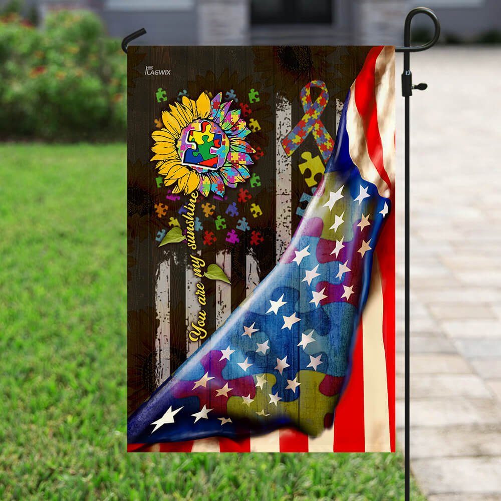 My Sunshine Autism Flag