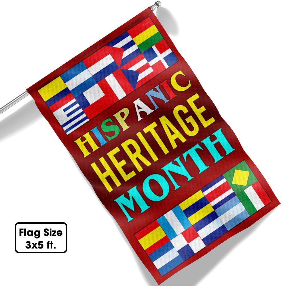 National Hispanic Heritage Month Flag Unique LNT566F - Image 6