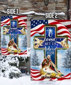 nativity christmas flag o come let us adore him flag mln730f 3849