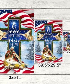 nativity christmas flag o come let us adore him flag mln730f 4250
