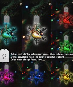 nativity of jesus christmas led acrylic ornament light, snow flower ornament, holy family, jesus is born tqn703o 1362