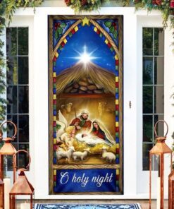 nativity scene christmas door cover o holy night bnn578d 3330