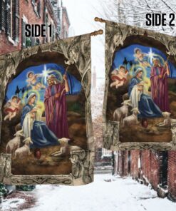 nativity scene christmas flag qnn646f 4831