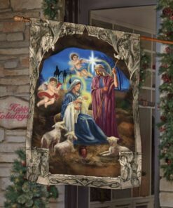 nativity scene christmas flag qnn646f 7327