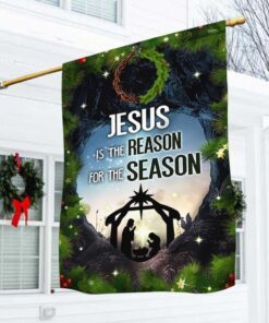 Nativity Scene Flag Jesus Is The Reason For The Season DBD2997F