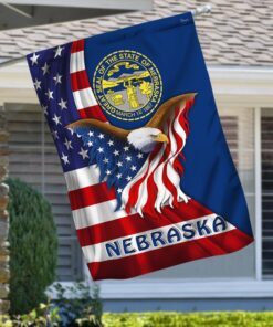 Nebraska Eagle Flag MLH1774Fv30