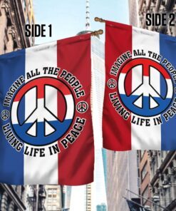 netherland hippie flag imagine all the people living life in peace bnn243f 4410