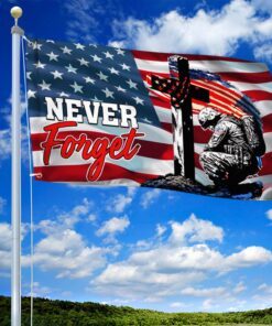 never forget, memorial veteran flag tpt590gf 8737