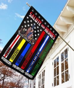 never forget 9.11 salute our heroes workers volunteers services flag lha1586f 3696