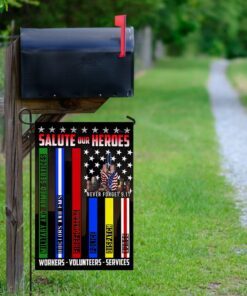 never forget 9.11 salute our heroes workers volunteers services flag lha1586f 5799