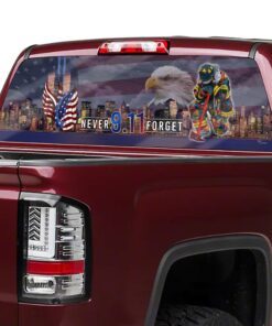 never forget september 11th american rear window decal lha1567cd 4160