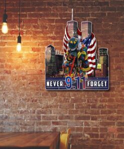 never forget september 11th hanging metal sign lha1601ms 1490
