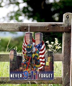 never forget september 11th hanging metal sign lha1601ms 2739