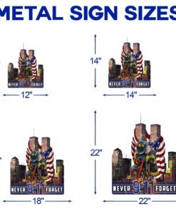 never forget september 11th hanging metal sign lha1601ms 5716