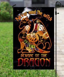 never mind the witch, beware of the dragon flag 8756