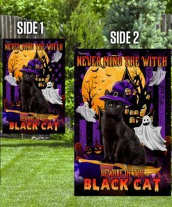 never mind the witch beware of the black cat flag 3887
