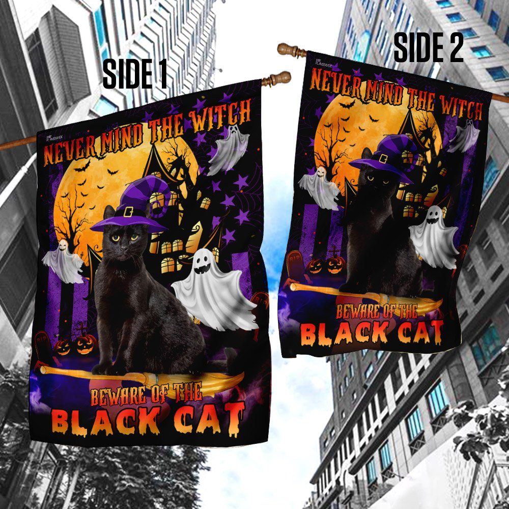 Never Mind The Witch Beware Of The Black Cat Flag - Image 4