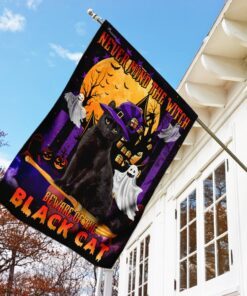 never mind the witch beware of the black cat flag 6767