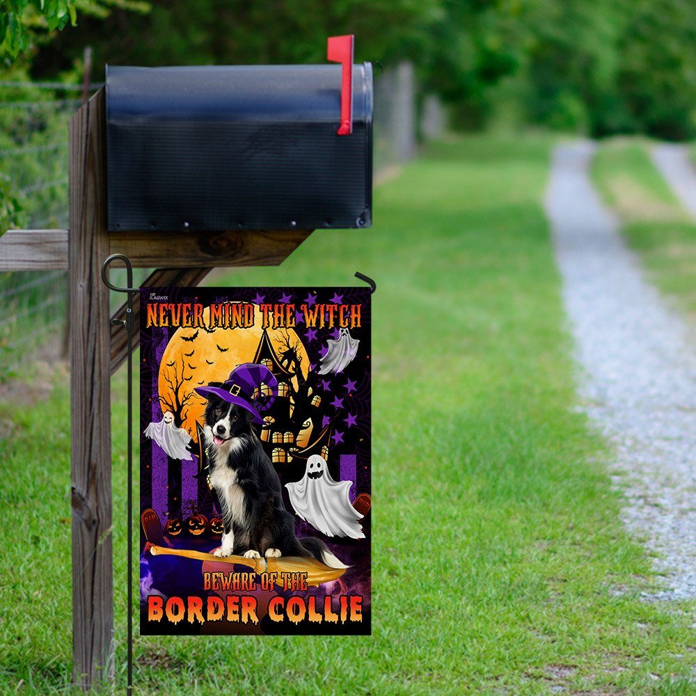 Never Mind The Witch Beware Of The Border Collie Flag - Image 9